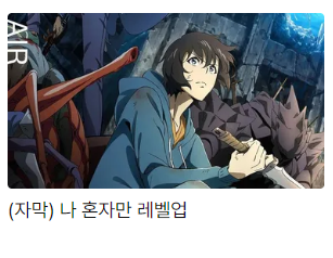 나혼자만레벨업 애니