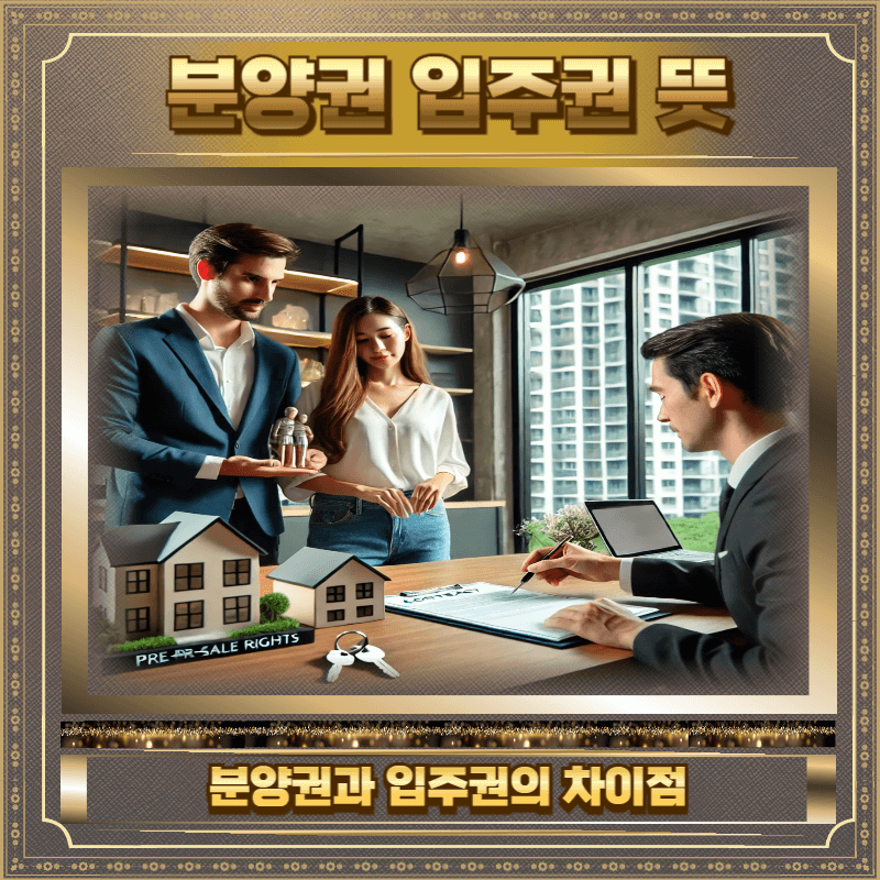 분양권 입주권 뜻과 차이점
