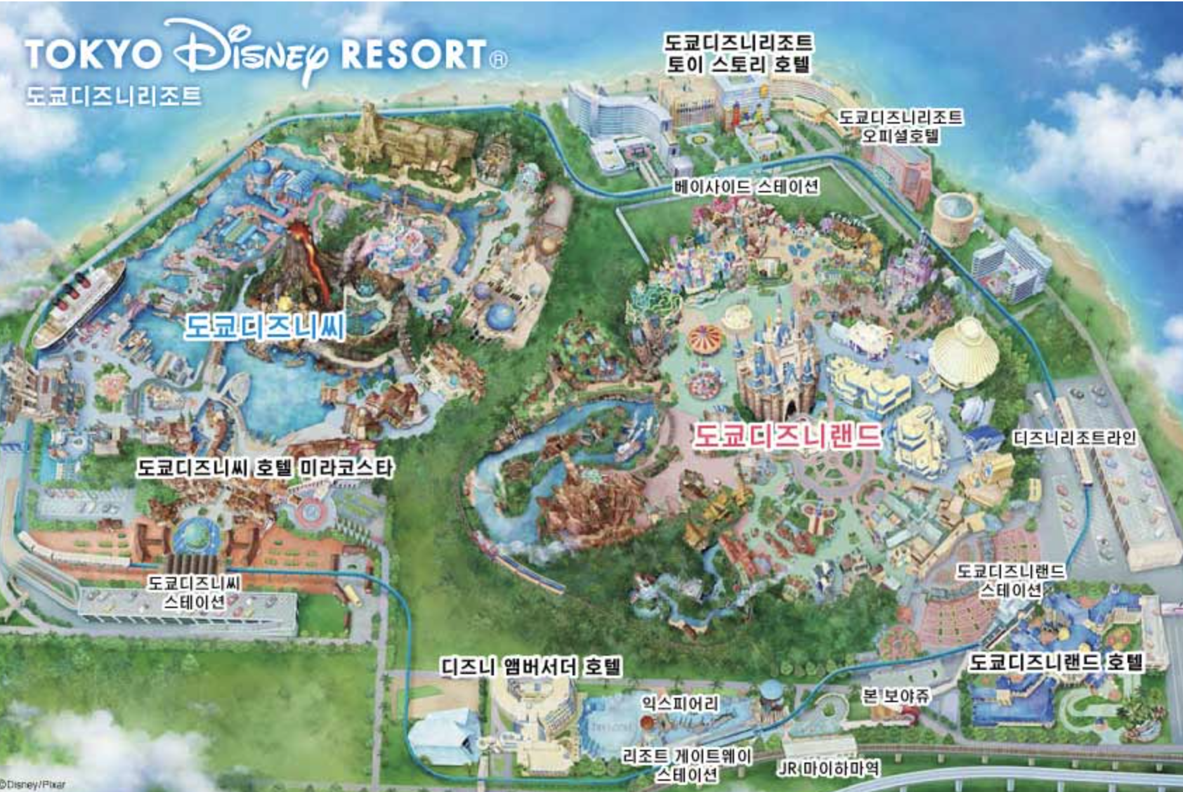 도쿄디즈니랜드 지도