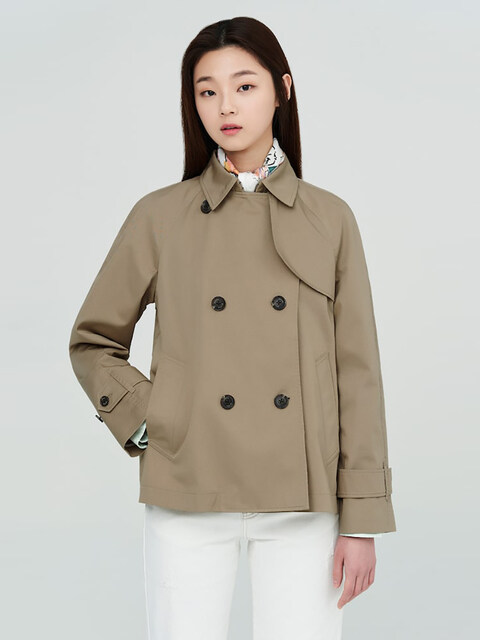 빈폴레이디스 A라인 쇼트 트렌치 코트 BF223TC06A
