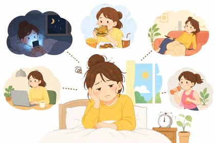 아침 피곤함 생활 관리 인포그래픽10