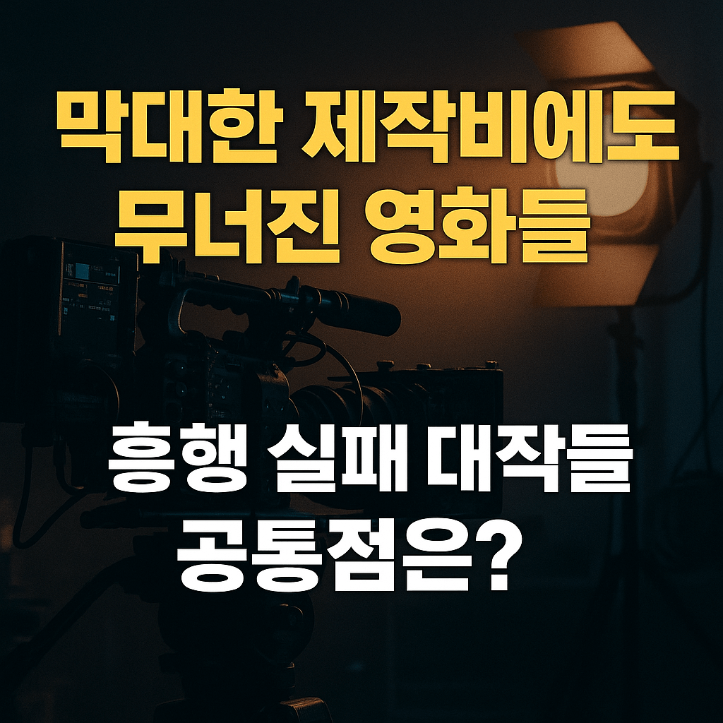 막대한 제작비에도 무너진 영화들, 흥행 실패 대작들의 공통점은