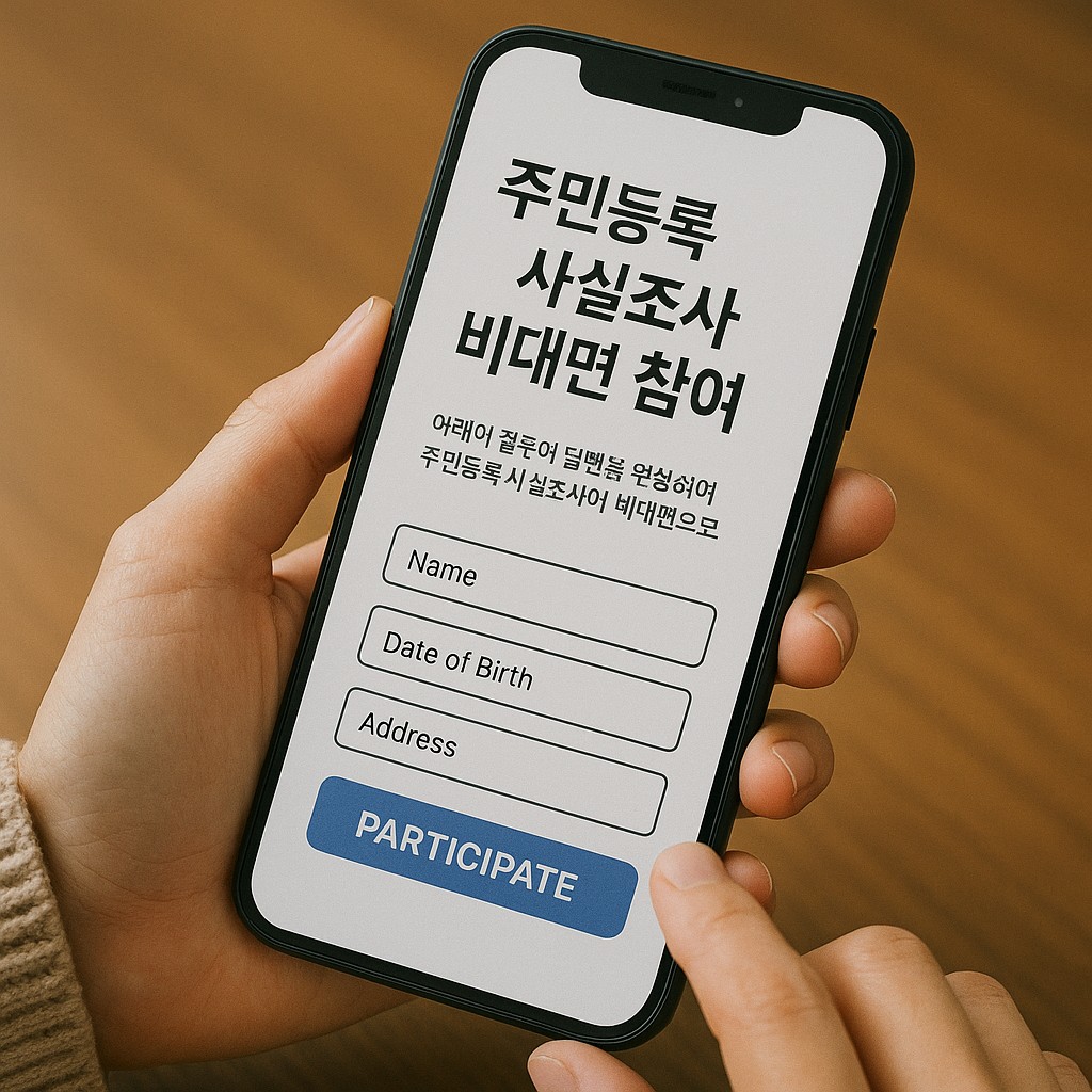 주민등록 사실조사, 비대면
