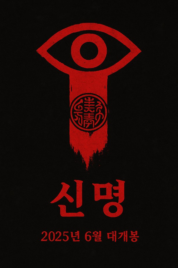 저직권법을 준수해 부족하지만 자체제작한 신명 포스터