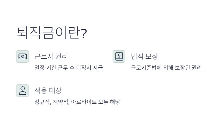 퇴직금 계산방법 완벽 정리 1