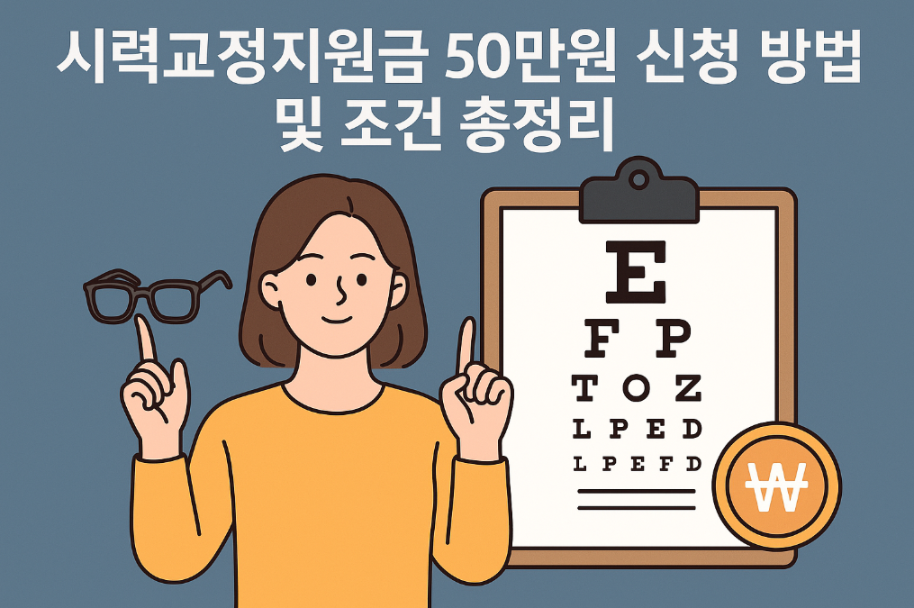 시력교정지원금 50만원 100% 받는 법