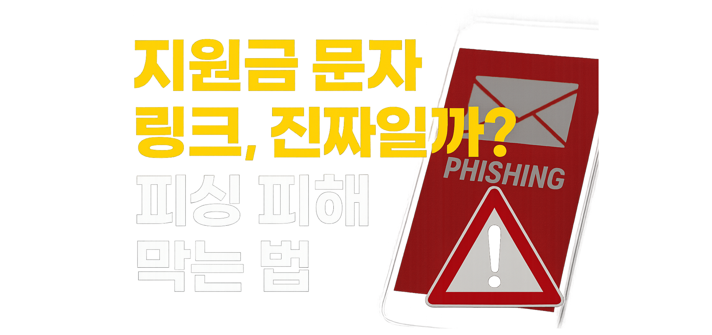 민생회복 소비쿠폰 문자 링크, 진짜일까? 지원금 피싱 피해 막는 확실한 방법