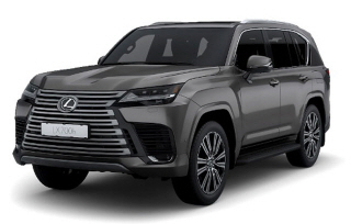 렉서스 LX 700h의 전면 모습, 밝은 배경