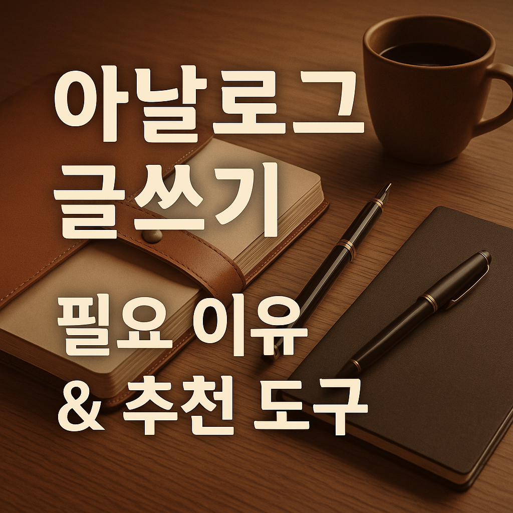 아날로그 글쓰기가 필요한 이유와 추천 도구