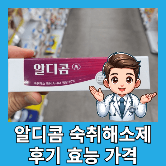 연말회식 숙취해소제 알디콤 성분 효능 후기 가격 부작용