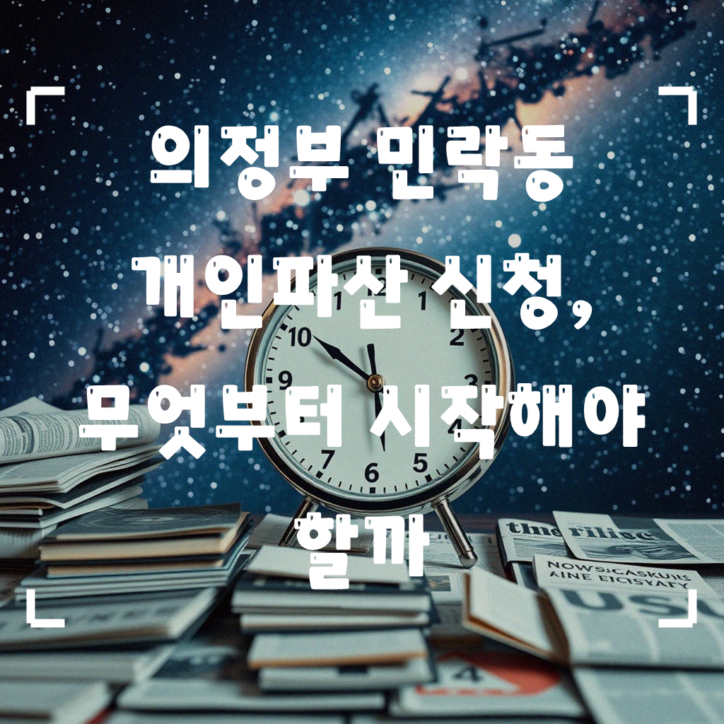의정부 민락동 개인파산 절차, 정말 궁금했던 점들