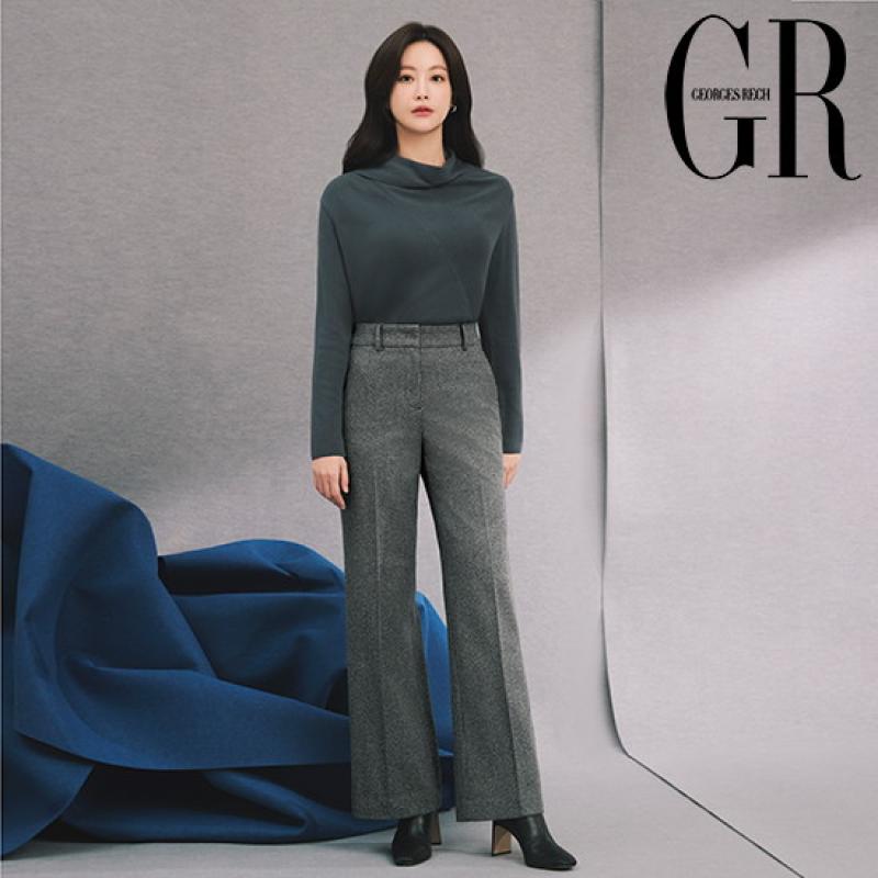 조르쥬레쉬 23FW 세미 와이드 기모팬츠 3종블랙 솔리드 1종 체크 팬츠 2종 283247