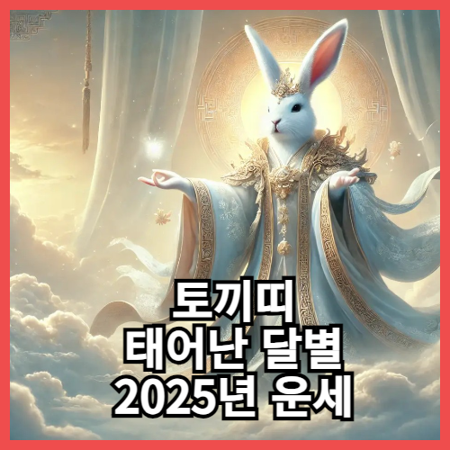 태어난 달별 2025년 토끼띠 운세