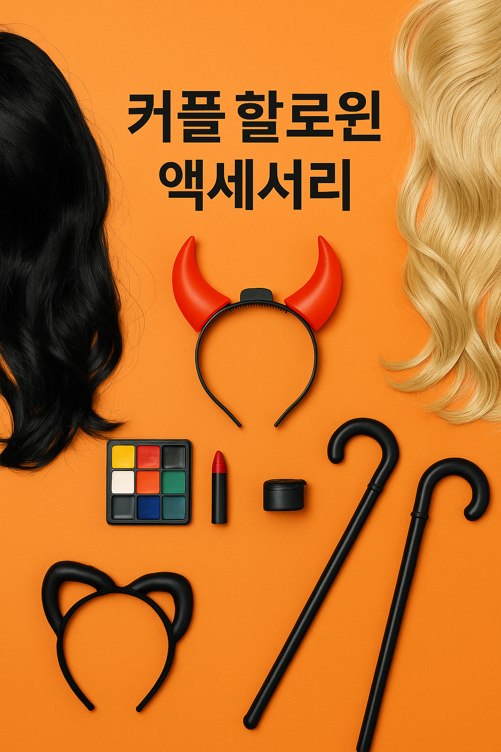 커플 코스튬 소품 & 스타일링