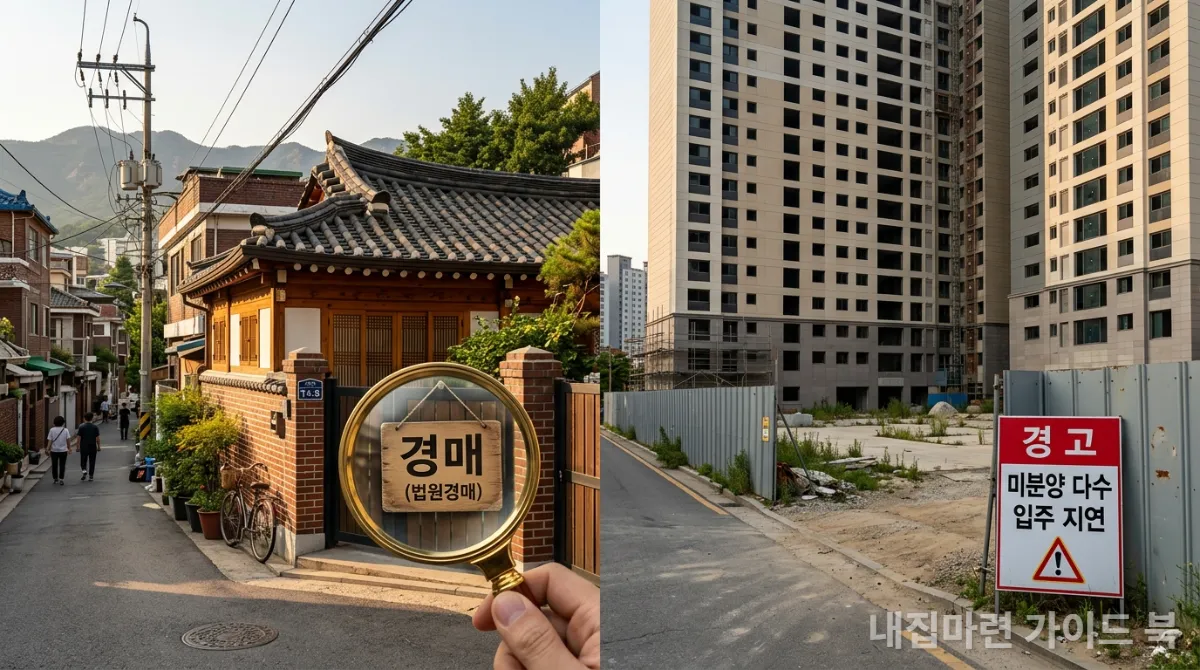 부동산 PF 부실 속 경매 기회와 미분양 리스크를 보여주는 한국 부동산 시장