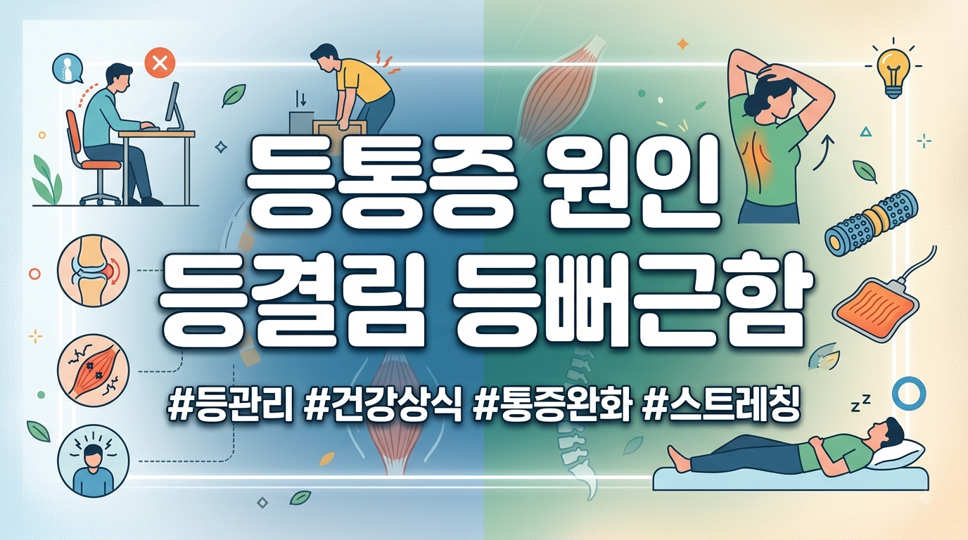 등통증 원인 등결림 등뻐근함