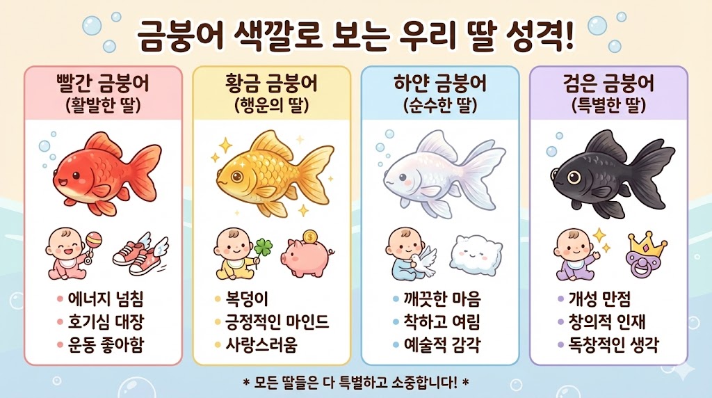 금붕어 꿈해몽 태몽? 딸 태몽 재물운 완벽 정리
