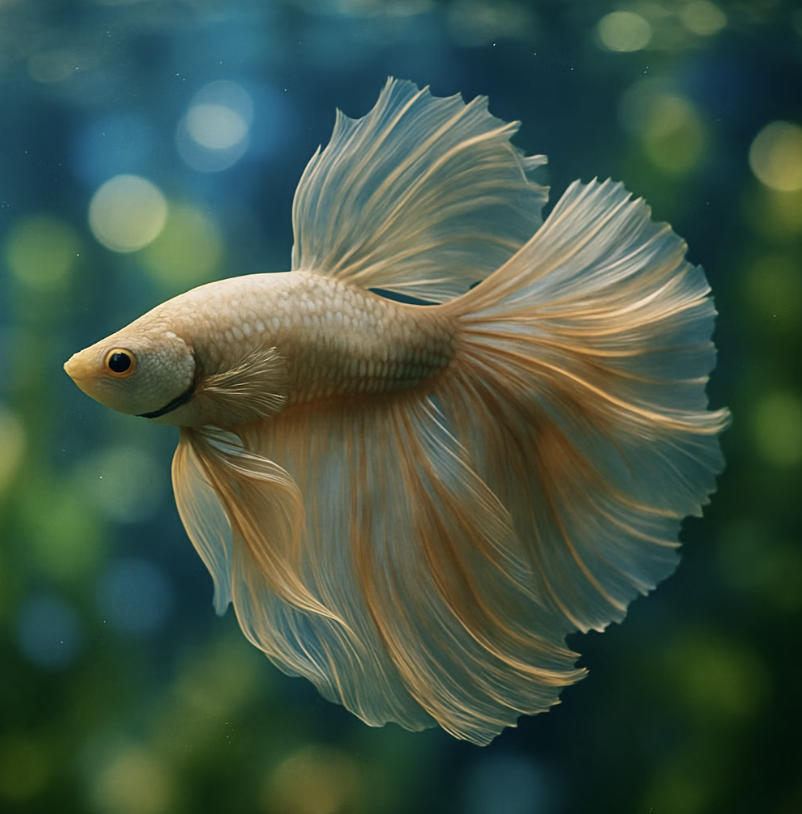 물속을 나는 살아있는 비단