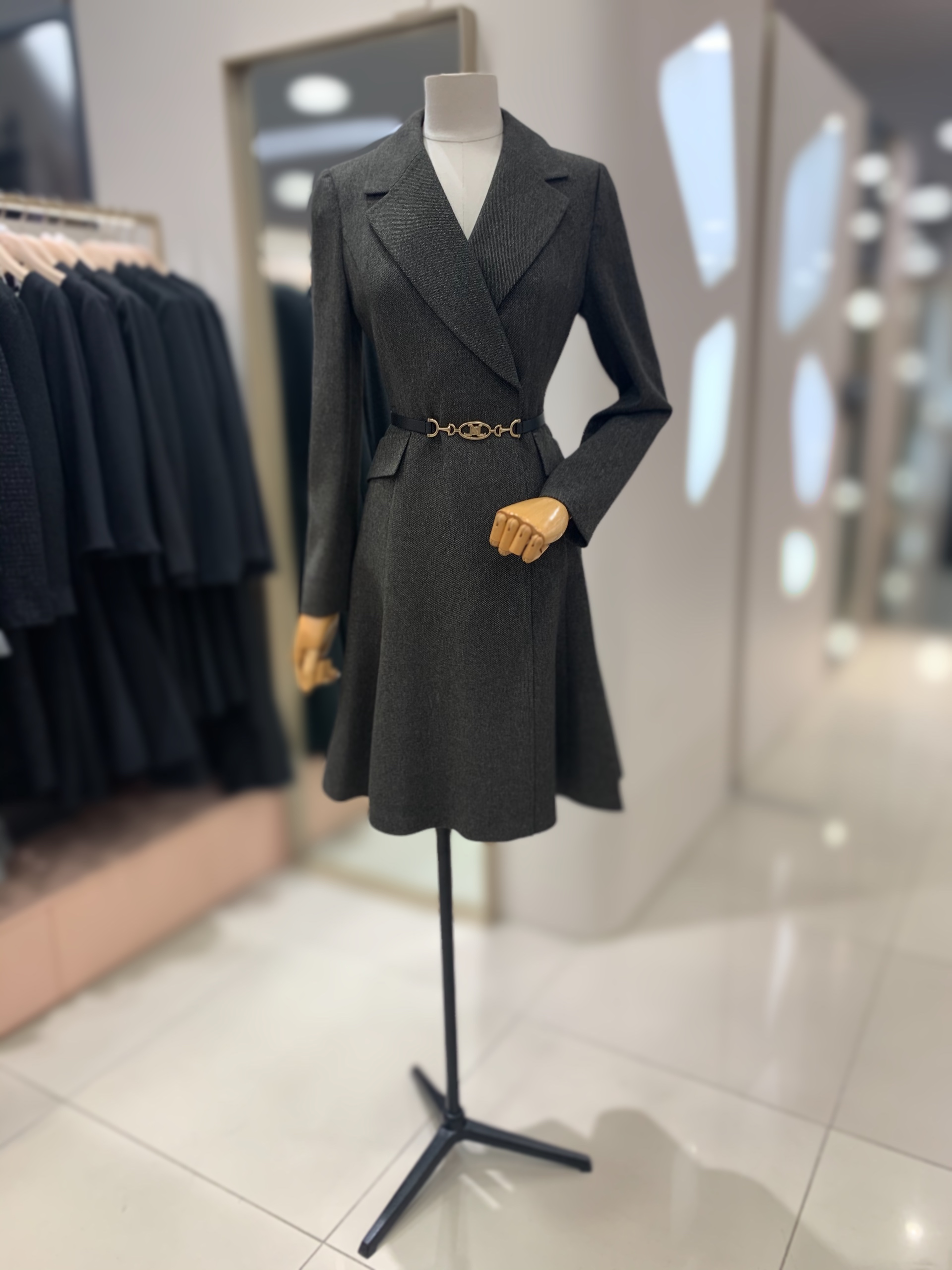 라인어디션 N443 벨티드 테일러드 원피스 NWOPLJ0900