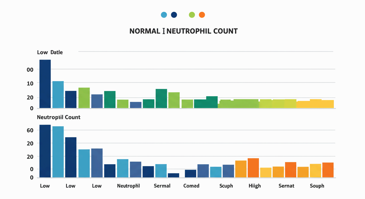 호중구 수치가 낮으면 폐렴 같은 합병증 위험 증가.