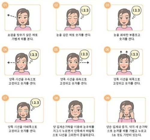 눈 동안 운동