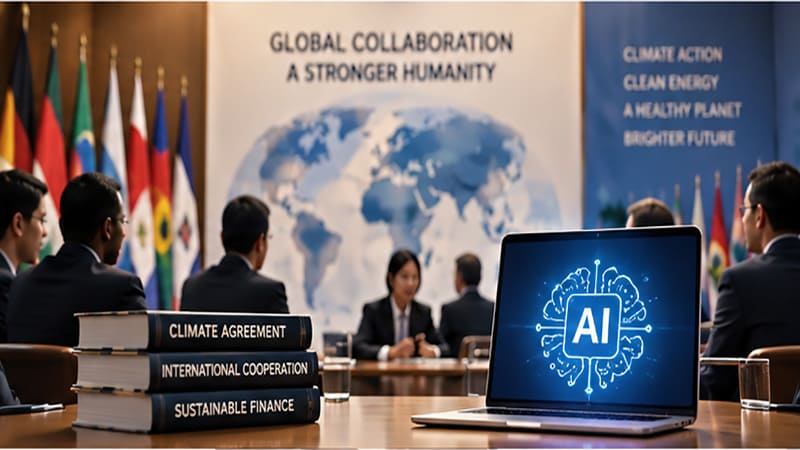 <img src=&rdquo;ai-global-climate-negotiation.jpg&rdquo; alt=&rdquo;AI를 활용해 국제기후협상과 기후변화 문제를 논의하는 국제회의 모습&rdquo;>