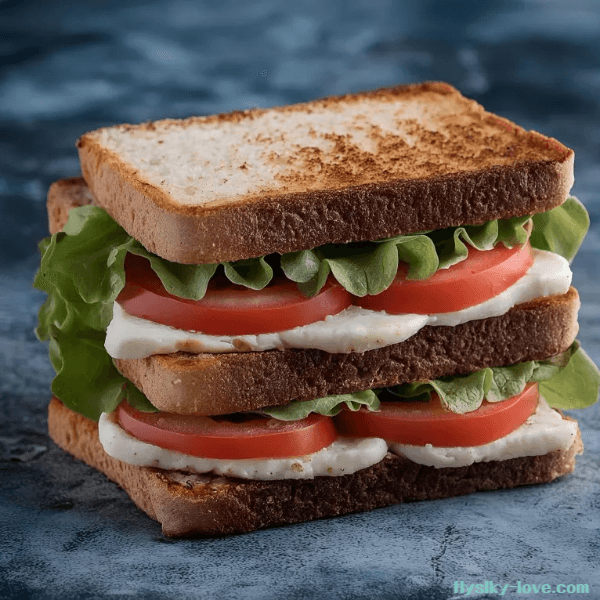 토마토를 넣은 샌드위치