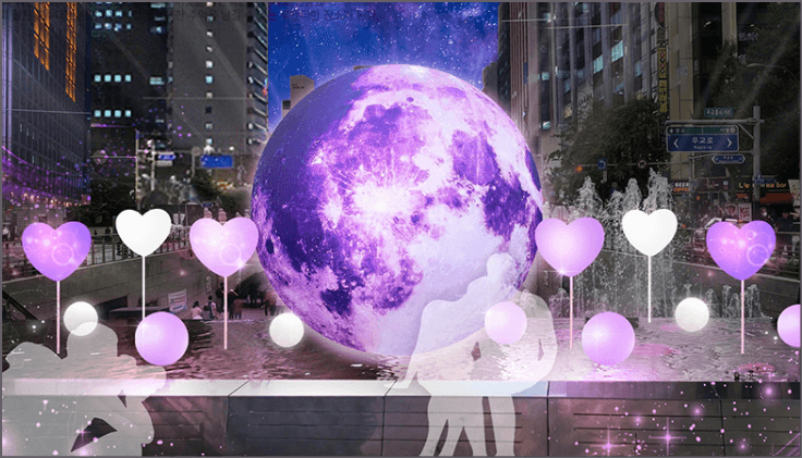 겨울축제 겨울, 청계천의 빛