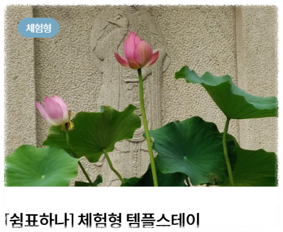 템플스테이 후기