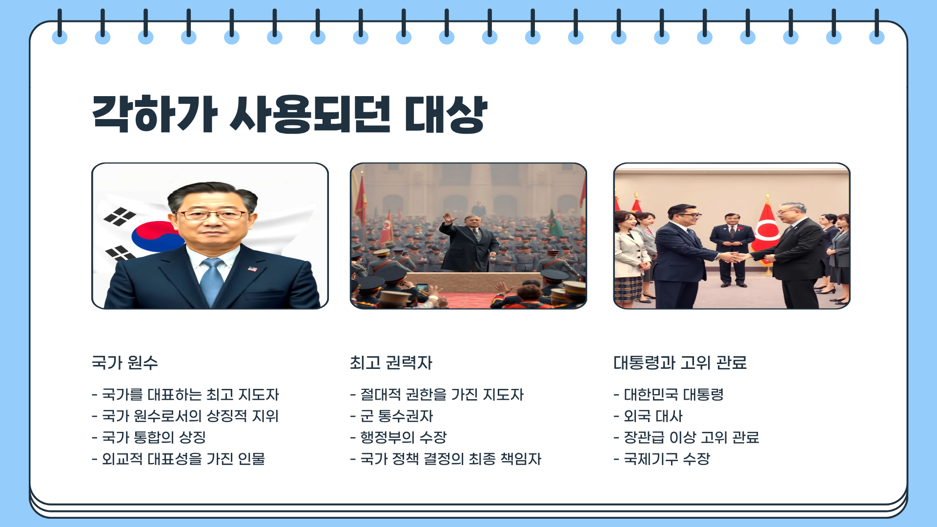 각하 뜻 제대로 알면 말이 달라진다|높임말 끝판왕 ‘각하’의 의미와 사용법 총정리