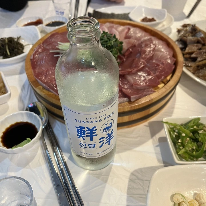 대방어와 함께 한 선양 소주