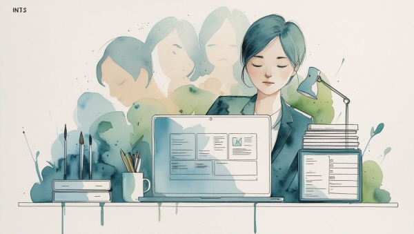 INTJ는 감정보다 논리와 효율을 중시합니다. 감정은 방해 요소처럼 느껴지고, 이를 드러내는 것은 시간 낭비처럼 여겨질 수 있습니다에 관한 그림