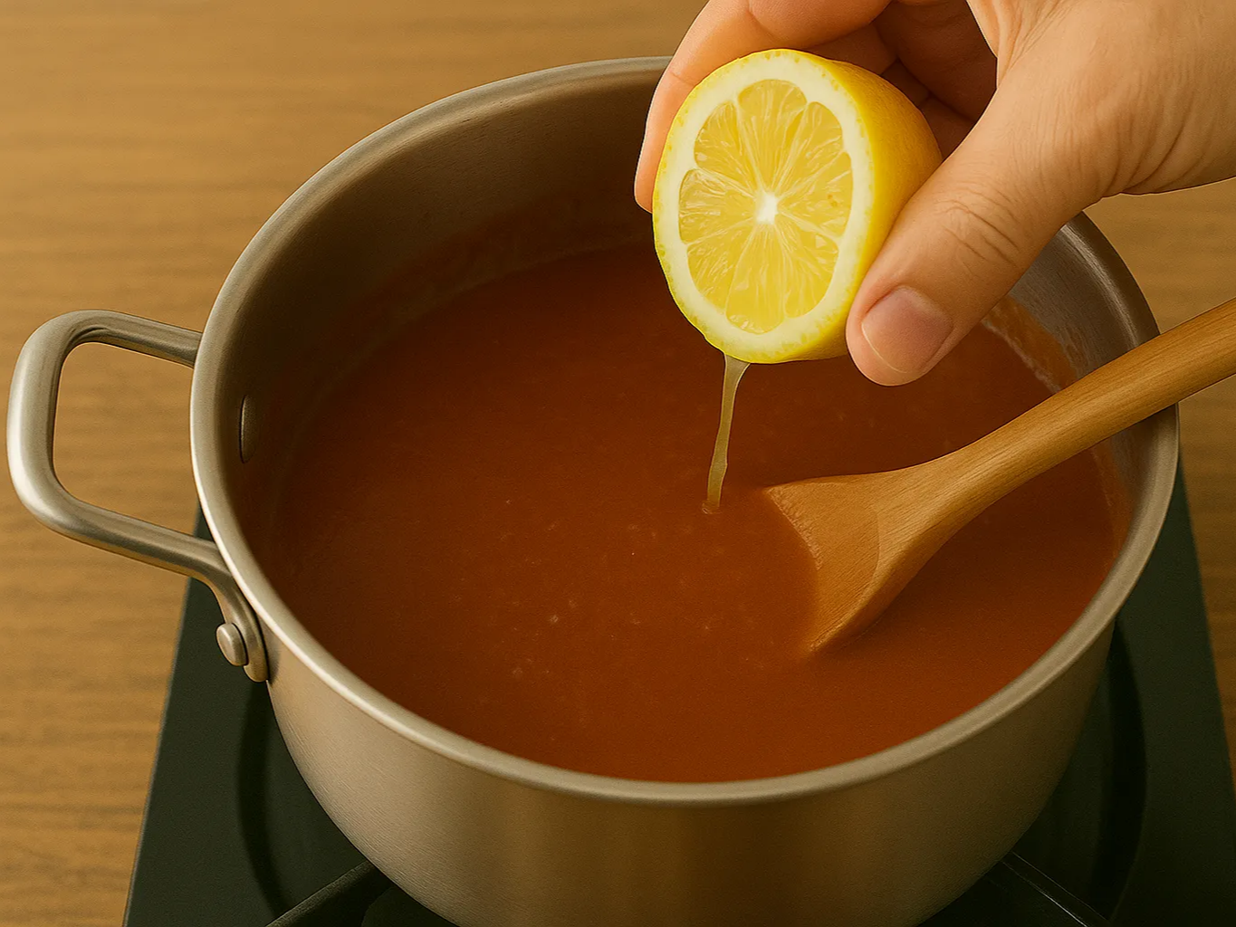 레몬즙 넣는 대추고