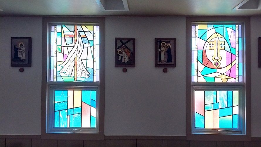 삼척 사직동성당 스테인드글라스, 십자가의 길 사진