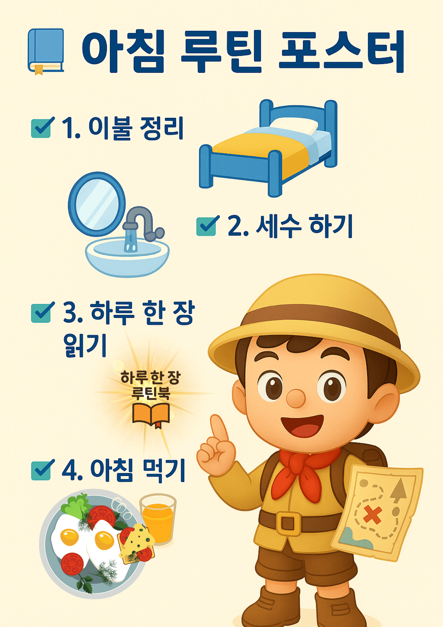 아침루틴 포스터