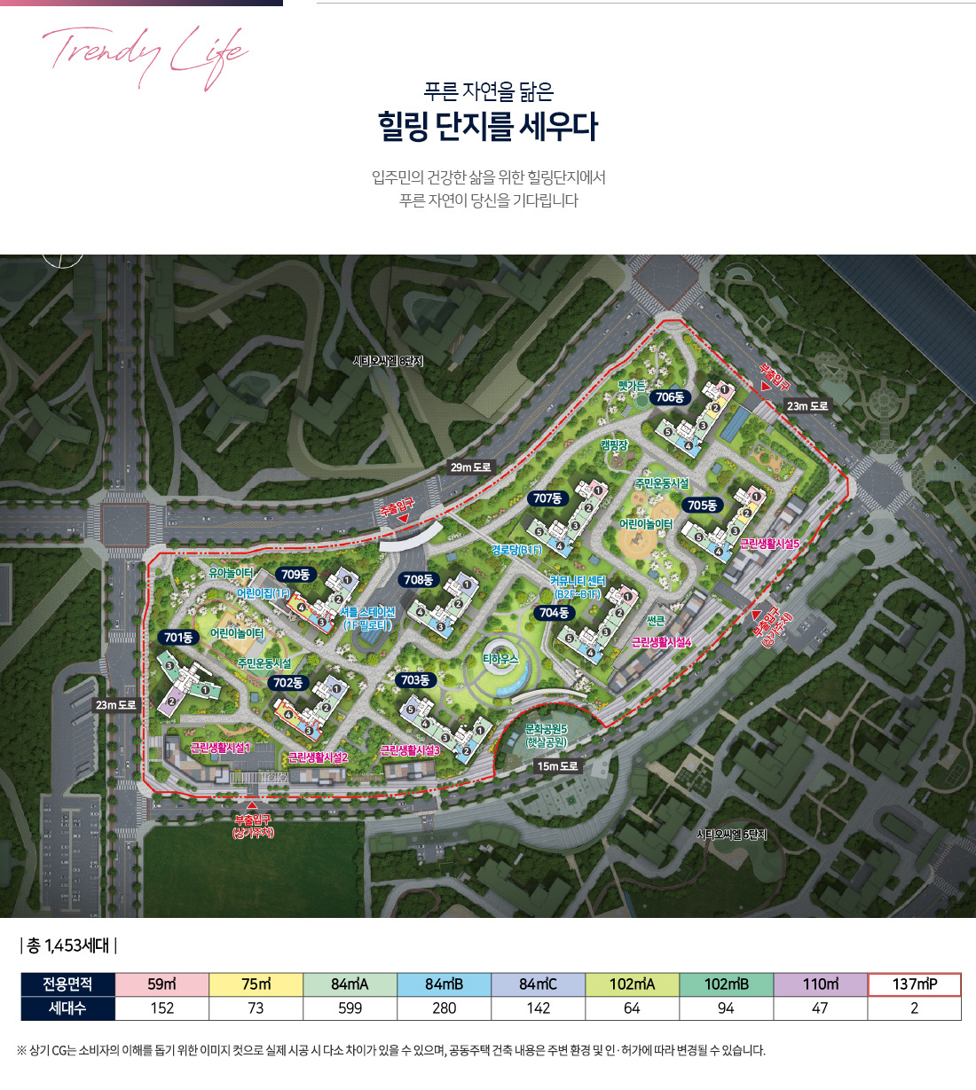 인천 시티오씨엘 7단지 단지 배치도