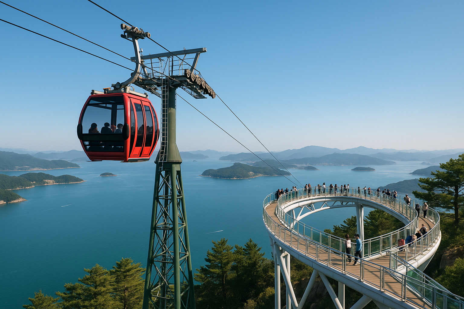 🚠 3. 통영 케이블카 &amp; 스카이워크 &mdash; 하늘에서 만나는 남해 관련사진.