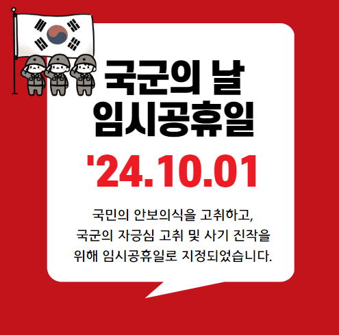 국군의 날 - 임시공휴일 장/단점, 지정되는 이유는?