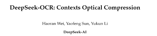 DeepSeek-OCR 논문을 설명하는 그림