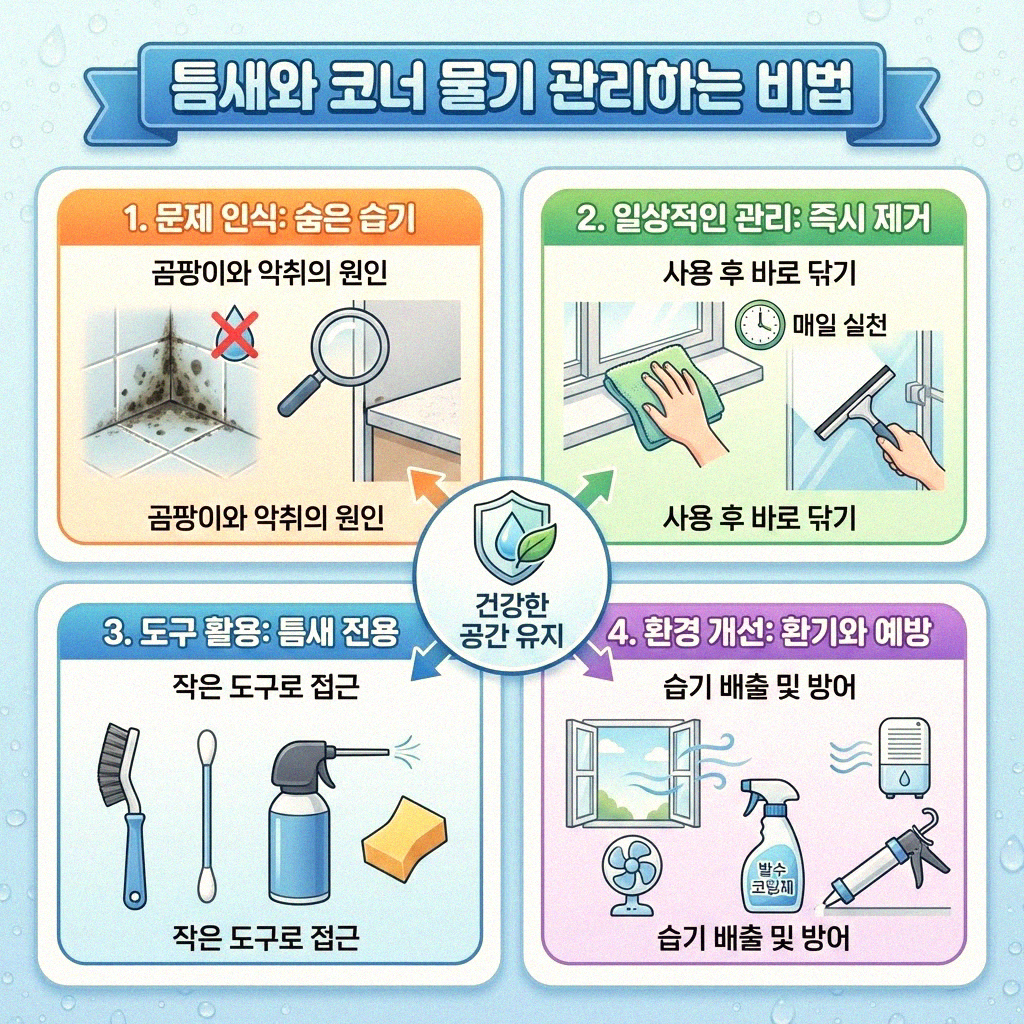 욕실 물기 관리 이대로만 하세요 완벽 청소 팁