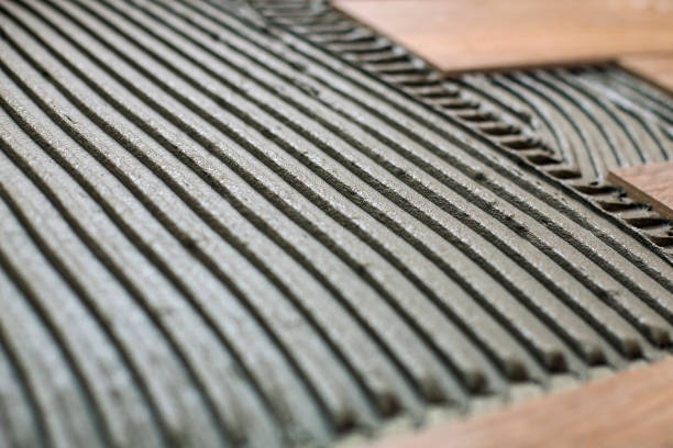 타일접착제 시공 관련사진