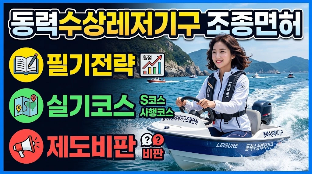 보트면허 취득기 (필기전략, 실기코스, 제도의견)