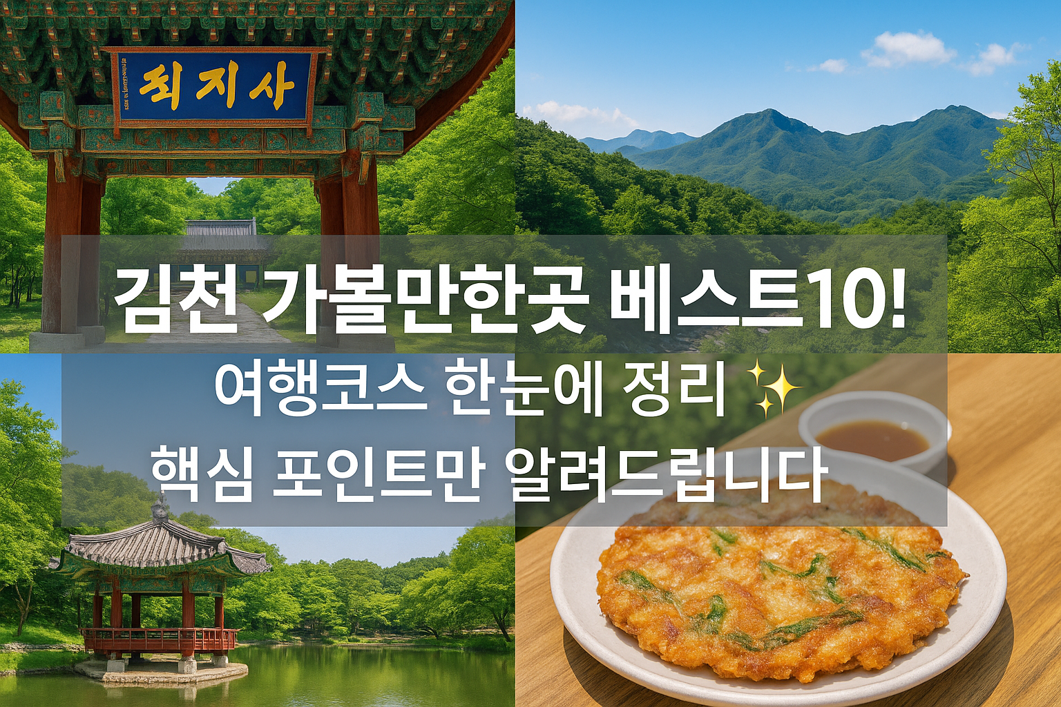 김천 가볼만한곳 베스트10