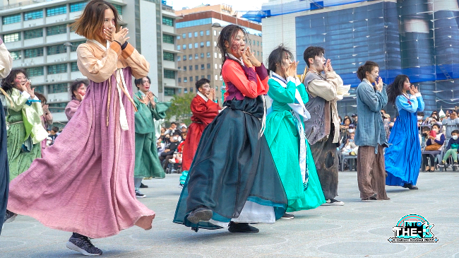한국문화축제 광화문행진