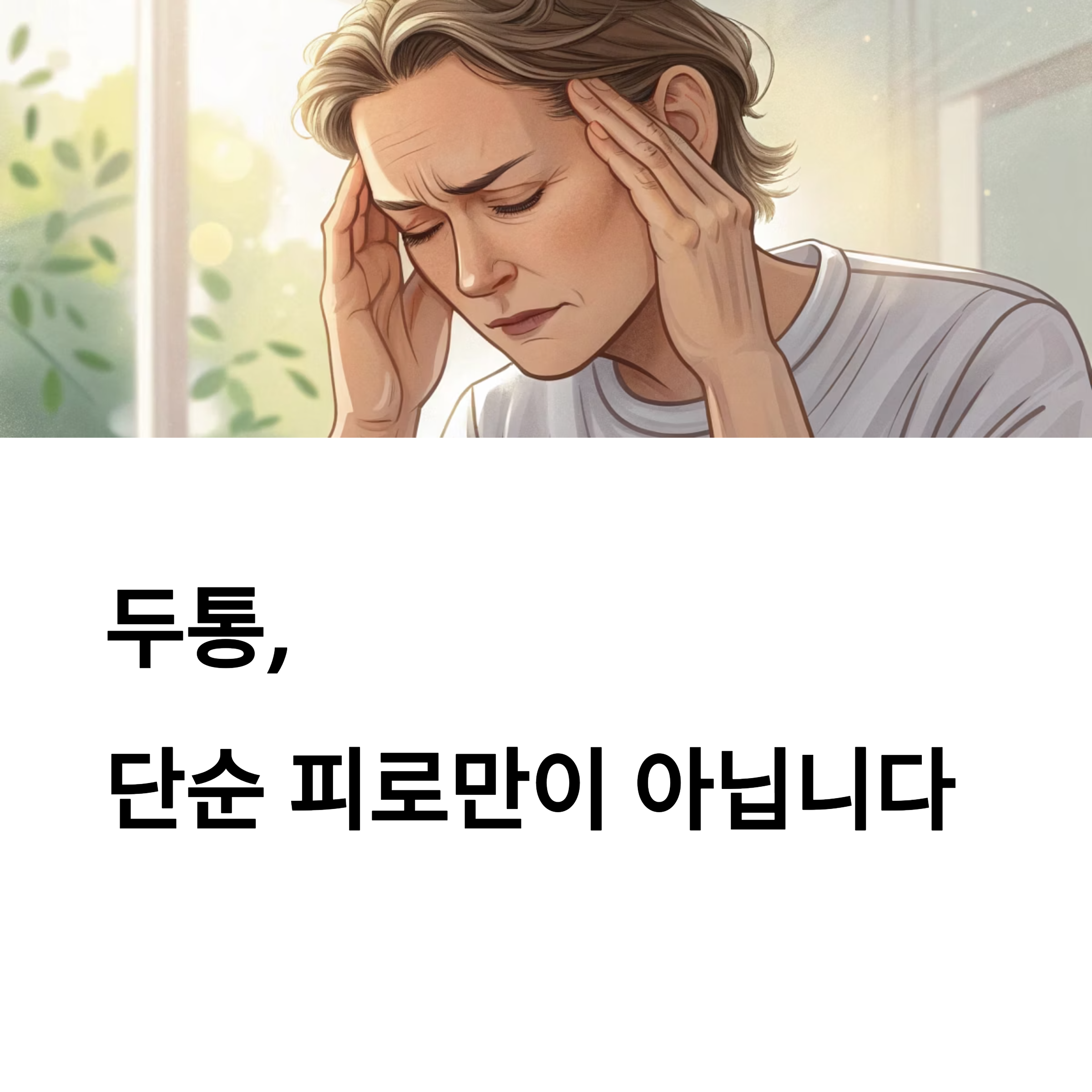 두통, 단순 피로만이 아닙니다