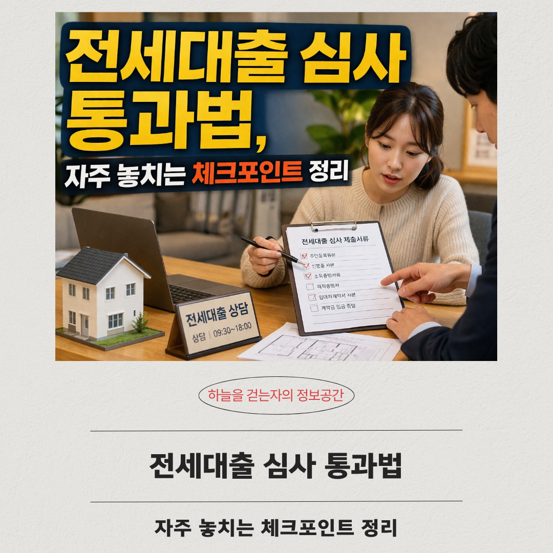 전세대출 심사 통과법, 자주 놓치는 체크포인트 정리