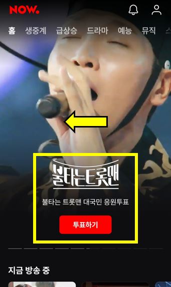 불타는트롯맨 투표방법