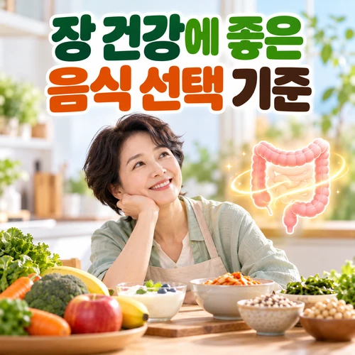장 건강에 좋은 음식 선택 기준