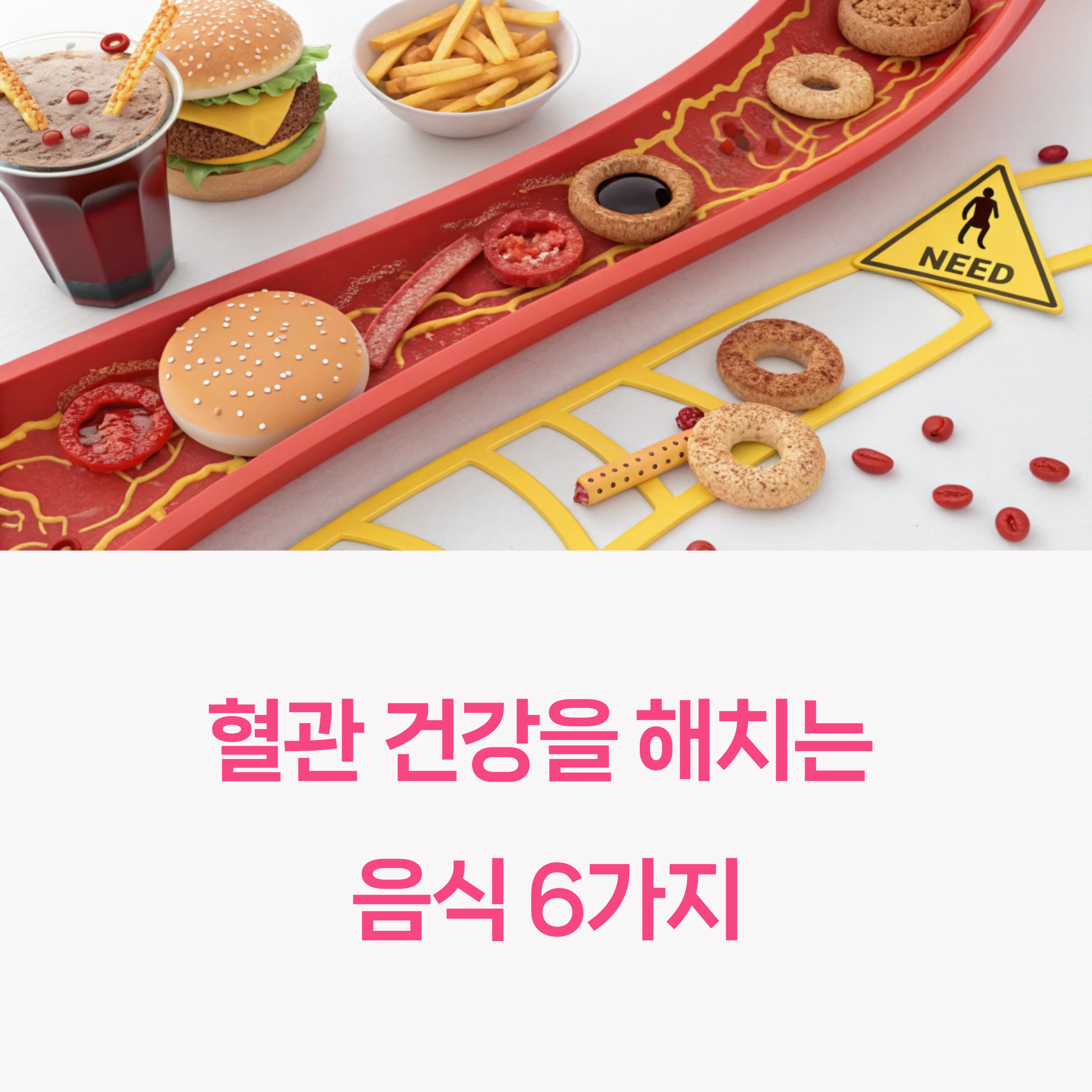 혈관 건강을 해치는 음식 6가지! 꼭 피해야 할 식단