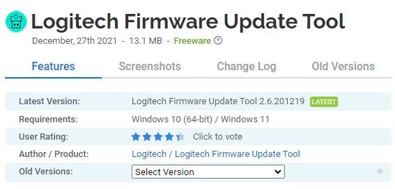 Logitech-Firmware-Update-Tool